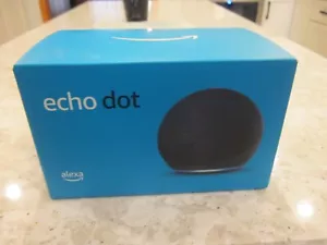 ECHO DOT 4TH GEN SMART SPEAKER BLACK NEW IN SEALED BOX B7W64E SMART HOME WIFI - Picture 1 of 6