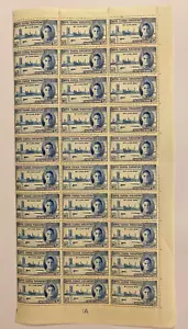 Kenya, Uganda & Tanganyika GVI Victory 1946 sg156 rare block of 30 unused - Picture 1 of 2