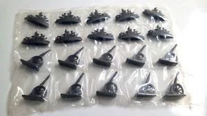 1960 Parker Brothers Conflict Game Lt Metal Pieces 10 Ships & 10 Canons New - Picture 1 of 1