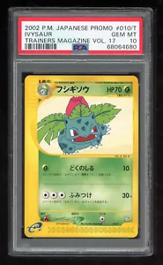 Pokemon Allenatore Promo Giapponese Mag 2002 010/T Ivysaur Vol 17 PSA 10 68064680 - Foto 1 di 2
