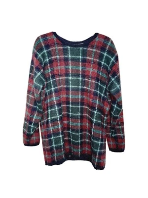 Suéter túnica de colección Paul Harris mezcla de lana mohair mediano tartán a cuadros de gran tamaño Foto 1 de 4