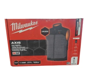 Milwaukee Small M12 AXIS Gray Heated Vest Kit with 2.0 Ah Battery and Charger - Picture 1 of 1