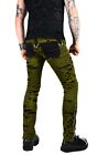 Shrine Punker Decay Moto Bondage Green Steampunk Punk Jeans Zombie Rocker Pants