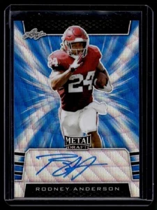 2019 Leaf Metal Draft Rodney Anderson Auto 18/20 Oklahoma Sooners #BA-RA1 - Picture 1 of 2