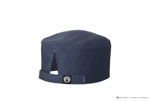 Chefworks Hartford Chef's Beanie Blue Kitchen Hospitality Chef Catering - Picture 1 of 1