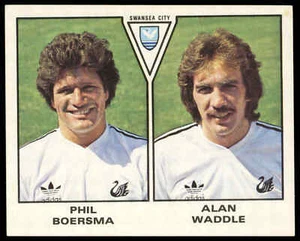 Panini - 'Football 80' - Phil Boersma & Alan Waddle (Swansea City) (1980) - Picture 1 of 2
