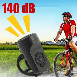 Bike Bicycle 140dB Super-Loud Electronic Siren Horn Bell Ring Alarm Speaker - Picture 1 of 20