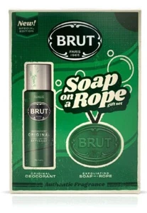 Brut Soap On A Rope Mens Giftset Special Edition Christmas Giftset BRAND NEW - Picture 1 of 4