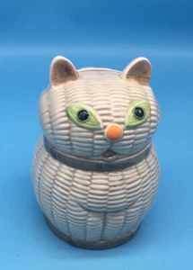 Japanese Ceramic Cat Bank, Original Makers Label, MOC - Picture 1 of 7