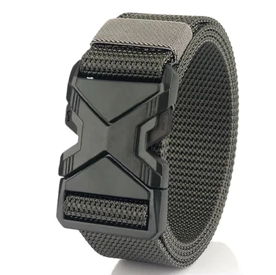 1pc Men’s Nylon Braided Belt: 125cm Lightweight Breathable Casual Buckle Belt - Изображение 1 из 4