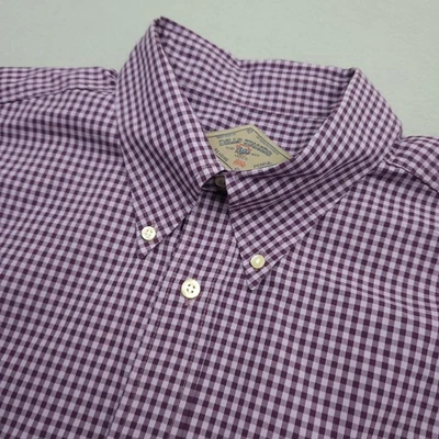 Camisa Bills Khakis Para Hombres XXL 2XL Calce Clásico Púrpura Cuadros A Cuadros Abotonada EE. UU. Foto 1 de 4