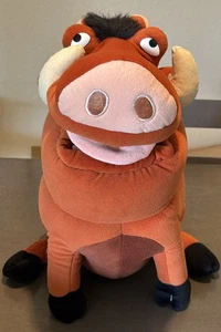 Disney Lion King Large Plush Pumba - 19" Long / 17" Tall with Plush Grub Bugs - Picture 1 of 7
