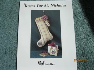 Just Nan Roses For St. Nicholas cross stitch chart - Picture 1 of 2