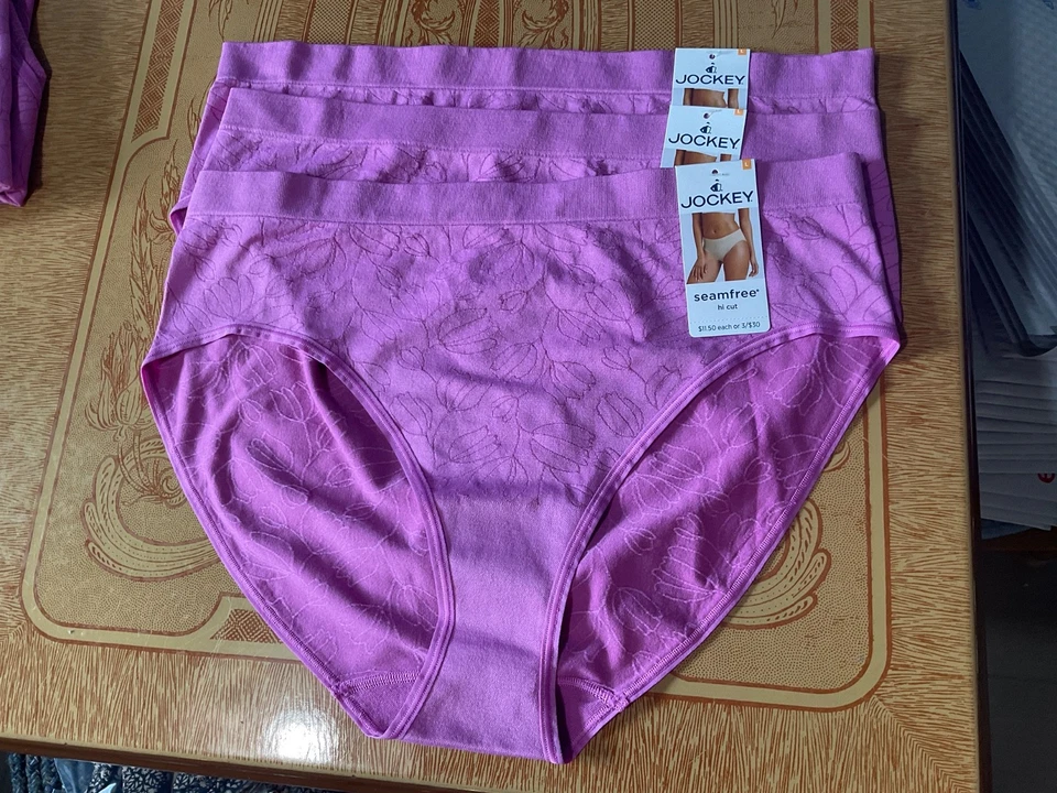 Mujer Jockey Sin Costuras Corte Alto Magenta Floral -Talla Grande-Juego de 3 Foto 1 de 1