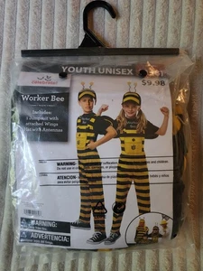 Halloween Costume Medium 8 Worker Bee Unisex Boy Girl Dress Up Cosplay - Picture 1 of 4