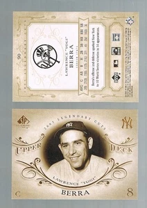Upper Deck UD SP 2005 cortes legendarios Lawrence Yogi Berra #90 Yankees leyenda de la corte - Imagen 1 de 1