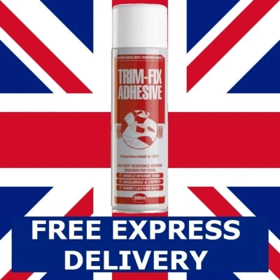 TRIMFIX Trim Fix 500ml High Temperature Adhesive Spray Carpet Glue For Cars Van Lining