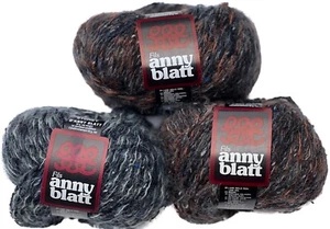 Vintage New: ANNY BLATT SYDNEY Wool Mohair Acrylic Silk Nylon yarn: 3 colors - Picture 1 of 4