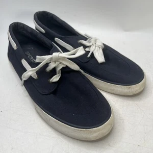 Sperry Women’s Top Sider Flats Dark Blue Lace Up  Boat Shoes size 9.5 - Picture 1 of 7