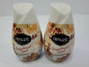 2 Renuzit Limited Edition Gingerbread Land Gel Air Freshener Cone 7.0 OZ (198 g) - Picture 1 of 4
