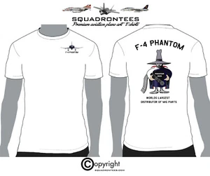 F-4 Phantom Mig Parts - Maglietta Premium Plane Art Squadron - Foto 1 di 3