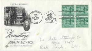 5 '59 FDCs 4 1/2c Hermitage Home of Andrew Jackson(4), 10th Anniversary of NATO - Picture 1 of 3