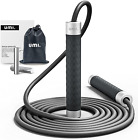 Amazon Brand - Umi Skipping Rope Adult Fitness,Weighted Speed Jump Rope,Aluminum