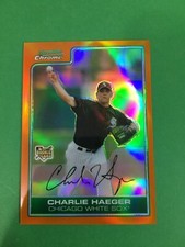 F149,168  2006 Bowman Chrome Draft Orange Refractors #35 Charlie Haeger/25