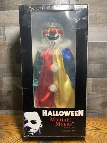 Halloween Michael Myers Clown Doll Very Rare Horror Movie Figure 24 Inch Cover