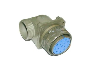 NEW AMPHENOL   28-20S   SIZE 28   CIRCULAR 14-PIN FEMALE ELBOW CONNECTOR - Picture 1 of 1