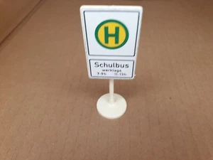 Señal de tráfico de autobús escolar Klicky vintage - Imagen 1 de 3