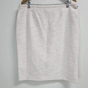 Calvin Klein Rock Damen Größe 14 Tweed knielang rosa weiß - Bild 1 von 10