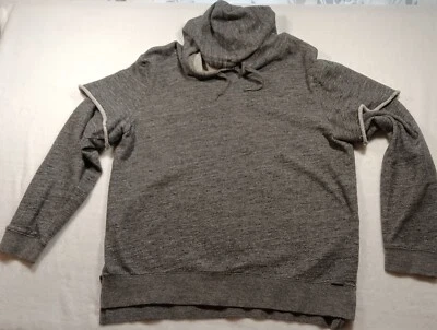 Sudadera con Capucha On The Byas Para Hombre Grande Doble Capa Look Gris Manga Larga Pull Over Foto 1 de 4