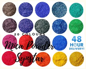 Mica polvo cosmético Synstar vela derrite bombas de baño jabón tinte esmalte de uñas lechada - Imagen 1 de 55