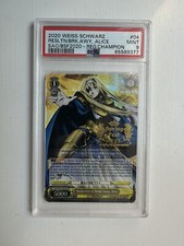 SAO Alice Spring Fest 2020 Regional Champion PR Trophy Card Weiss Schwarz PSA 9