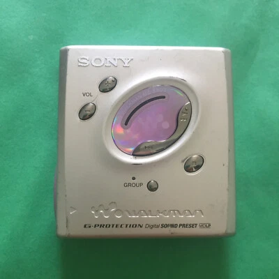 Reproductor Sony Mini Disc Md Plateado y Violeta MZ-E505 Sin Batería Solo Reproductor Usado Foto 1 de 4