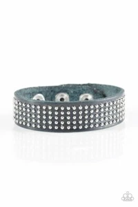 Road Pilot Blue Urban Style Bracelet Snap Wrap Paparazzi - Picture 1 of 2