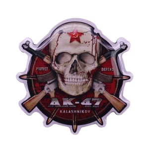 SOVIET AK-47 SPECIAL FORCES RED STAR KALASHNIKOV SKULL LAPEL PIN (VERY LIMITED)! - Picture 1 of 5