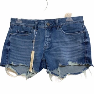 Blank NYC Rollover Cut-Off Denim Jean Short Size 27 - Picture 1 of 5