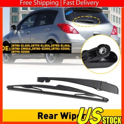 Rear Wiper Arm Blade For Nissan VERSA 2007 - 2012 QUEST 2005 - 2009 OE Quality - Image 1 of 4
