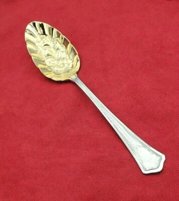 Cuchara de bayas de plata esterlina Hamilton by Wallace con fruta en tazón 11141 Foto 1 de 4