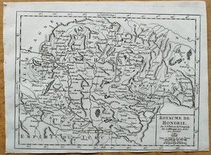 Hungary - Original Map Vaugondy - 1750 - Picture 1 of 1