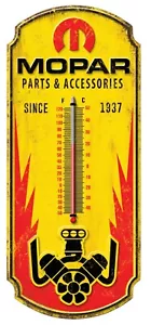 Mopar Since 1937 Thermometer 17" Metal Aluminum Sign Garage Man Cave New - Picture 1 of 1