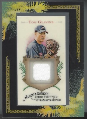 Tom Glavine 2008 Topps Allen and Ginter Relics Card# AGR-TG - Image 1 of 4