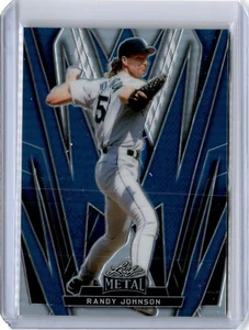 2024 Leaf Metal Prismatic Blue Randy Johnson 7/35 (B44) Mariners HOF - Picture 1 of 2