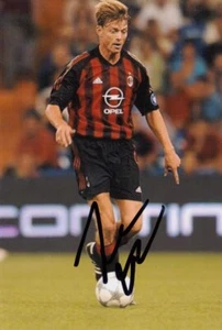 Jon Dahl Tomasson handsigniert 6x4 Foto AC Mailand Fußball Autogramm - Bild 1 von 1