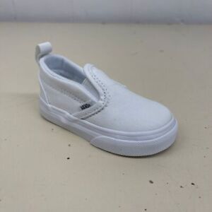 VANS Classic Slip-On Sneakers Shoes Toddlers Size 4.5 True White VN0A3488QLZ