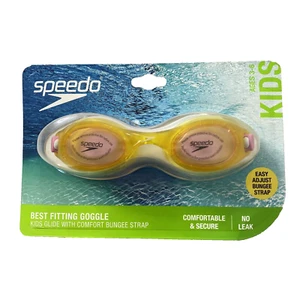 Speedo Kids Swim Goggles No Leak Comfort Fit Yellow Pink UV Protection Age 3-6 - Picture 1 of 8