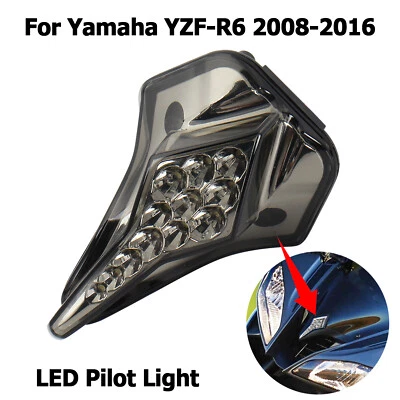 Luz piloto LED para Yamaha YZF-R6 2008-2016 faro delantero lámpara central de funcionamiento Foto 1 de 4