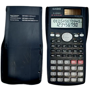 Casio Fx-300MS Solar Scientific Calculator S-V.P.A.M. with Cover - Tested  - Bild 1 von 3